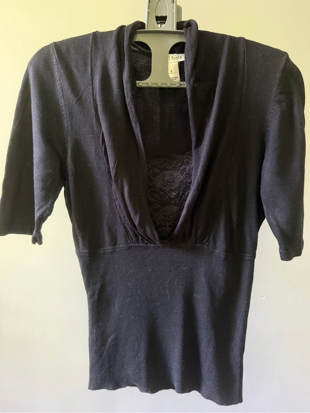 White House Black Market with Lace inlet